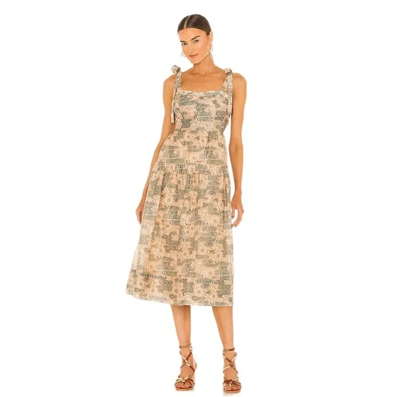 Ulla Johnson Minerva Dress NWT | Willow | Size 8 - Picture 1 of 7